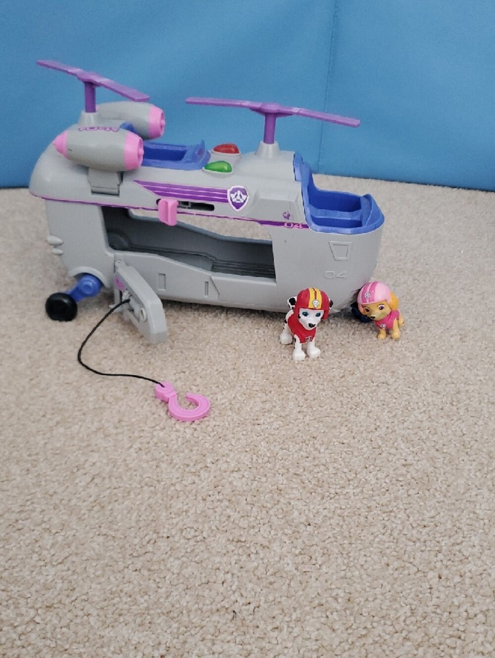 Paw Patrol Sky Rescue Jet & Helicopter Playset - Red & Blue - Picture 4 of 16
